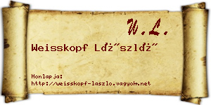 Weisskopf László névjegykártya